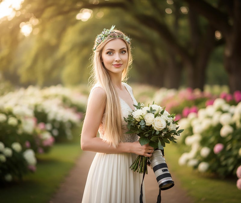 Vivivalue Vine Flower Crown Boho Flower Headband Hair Wreath Floral Headpiece Halo with Ribbon Wedding Party Festival Photos - Image 2
